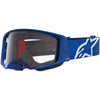 Masque Alpinestars Supertech Vesta bleu blanc transparent