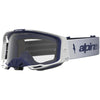 Masque Alpinestars Vision 8 Amber blanc navy transparent