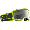 Masque Alpinestars Vision 5 Rora noir ylow fluo miroir argent