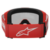 Masque Alpinestars Vision 3 Wordmark rouge miroir argent