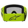 Masque Alpinestars Vision 3 Wordmark jaune fluo miroir argent
