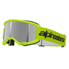 Masque Alpinestars Vision 3 Wordmark jaune fluo miroir argent
