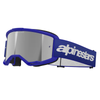 Masque Alpinestars Vision 3 Wordmark bleu miroir argent