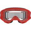 Masque Alpinestars Vision 3 Wordmark rouge transparent