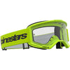 Masque Alpinestars Vision 3 Wordmark jaune fluo transparent