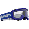 Masque Alpinestars Vision 3 Wordmark bleu transparent