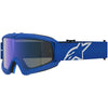 Masque Alpinestars Vision enfant Vesta blithe bleu blanc miroir bleu