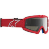 Masque Alpinestars Vision enfant Vesta rouge fluo chrome miroir argent