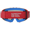 Masque Alpinestars Vision enfant Vesta rouge fluo chrome miroir argent