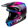 Casque FLY RACING Formula S Carbon Protocol - noir carbone/bleu/rose 2025