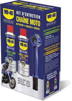 Kit d'entretien de chaîne WD-40 Specialist 2x Spray 400ml