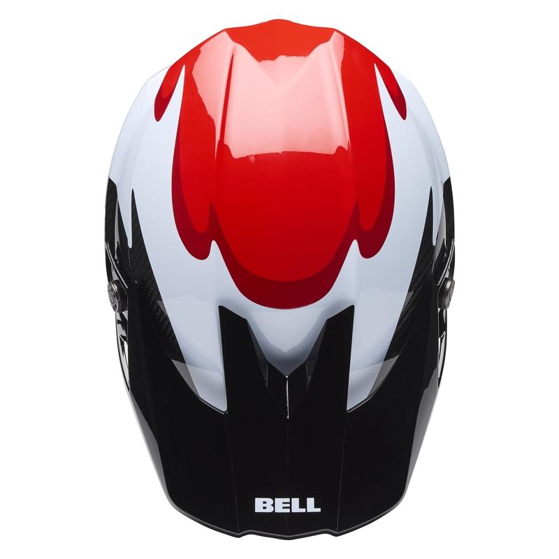 Casque BELL Moto-10 Spherical Fluid noir/rouge