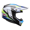 Casque BELL Moto-10 Spherical Grid blanc/bleu