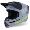 Casque ALPINESTARS S-M3 RADIUM gris/noir/jaune mat