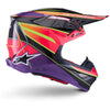 Casque ALPINESTARS Supertech M10 (S-M10) ERA rose/violet/jaune