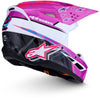 Casque ALPINESTARS S-M3 Falcon Enfant violet/blanc