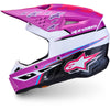 Casque ALPINESTARS S-M3 Falcon Enfant violet/blanc