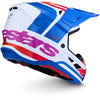 Casque ALPINESTARS S-M7 Core blanc/bleu