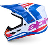 Casque ALPINESTARS S-M7 Core blanc/bleu