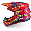 Casque ALPINESTARS S-M7 Cast rouge/jaune
