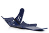 Sabot PEHD 8mm avec protection de biellette AXP Husqvarna 250/350 FC 2019-22 Bleu