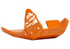 Sabot PEHD 8mm avec protection de biellette AXP KTM 250/300 EXC 2024-26 Orange