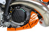 Sabot PEHD 8mm avec protection de biellette AXP KTM 250/300 EXC 2024-26 Orange