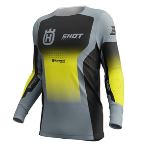 Maillot SHOT Aerolite HVA noir/gris