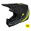 Casque SHOT Core Custom noir/jaune fluo