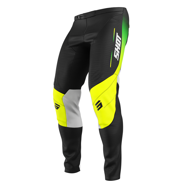 Pantalon Enfant SHOT Contact Apex jaune fluo 2025 – oxmoto