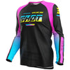 Maillot Enfant SHOT Draw Block rose fluo 2026