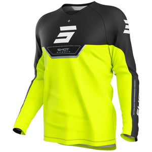 Maillot Enfant SHOT Draw Daytona jaune fluo 2026