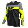 Maillot Enfant SHOT Draw League jaune fluo 2025