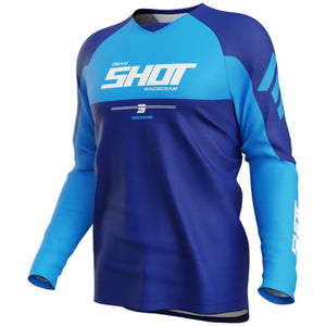 Maillot SHOT Draw Private bleu 2026