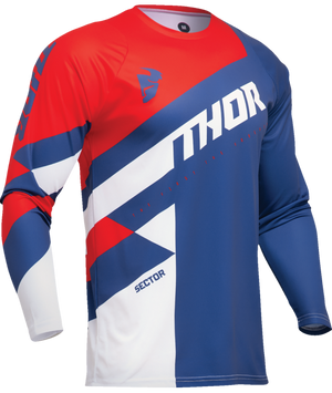 Maillot enfant THOR Sector Checker navy/rouge 2024
