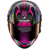 Casque intégral SHARK Aeron Fawn carbone violet jaune 2026
