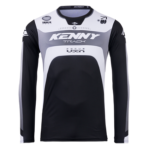 Maillot Kenny Track Focus noir/blanc 2025