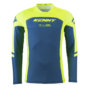 Maillot Kenny Performance Solid jaune fluo/navy 2025