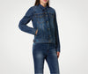 Veste jean PMJ femme Lucy bleu AAA