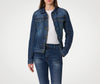 Veste jean PMJ femme Lucy bleu AAA