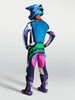 Tenue ALPINESTARS Techstar Maven blanc/bleu