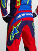Tenue ALPINESTARS Fluid Drag bleu/rouge