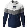 Sweat à capuche Shot Stripe bleu