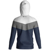 Sweat à capuche Shot Stripe bleu