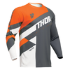 Maillot THOR Sector Checker charbon/orange 2025