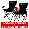 Pack 2 chaises de paddock OXMOTO.FR pliable - 1 achetée = 1 offerte