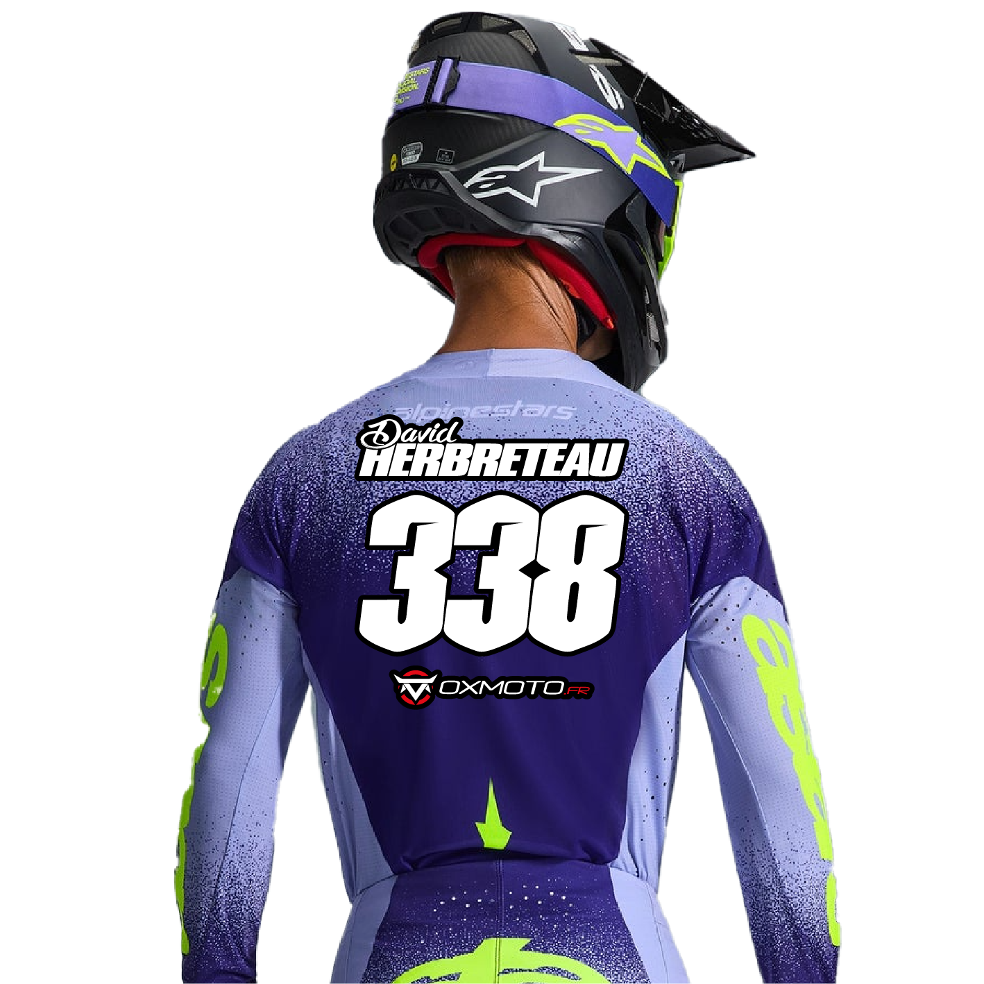 Tenue ALPINESTARS Techstar NOMUR noir/blanc/rouge