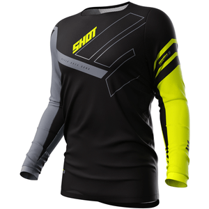Maillot SHOT Contact Rush noir/jaune
