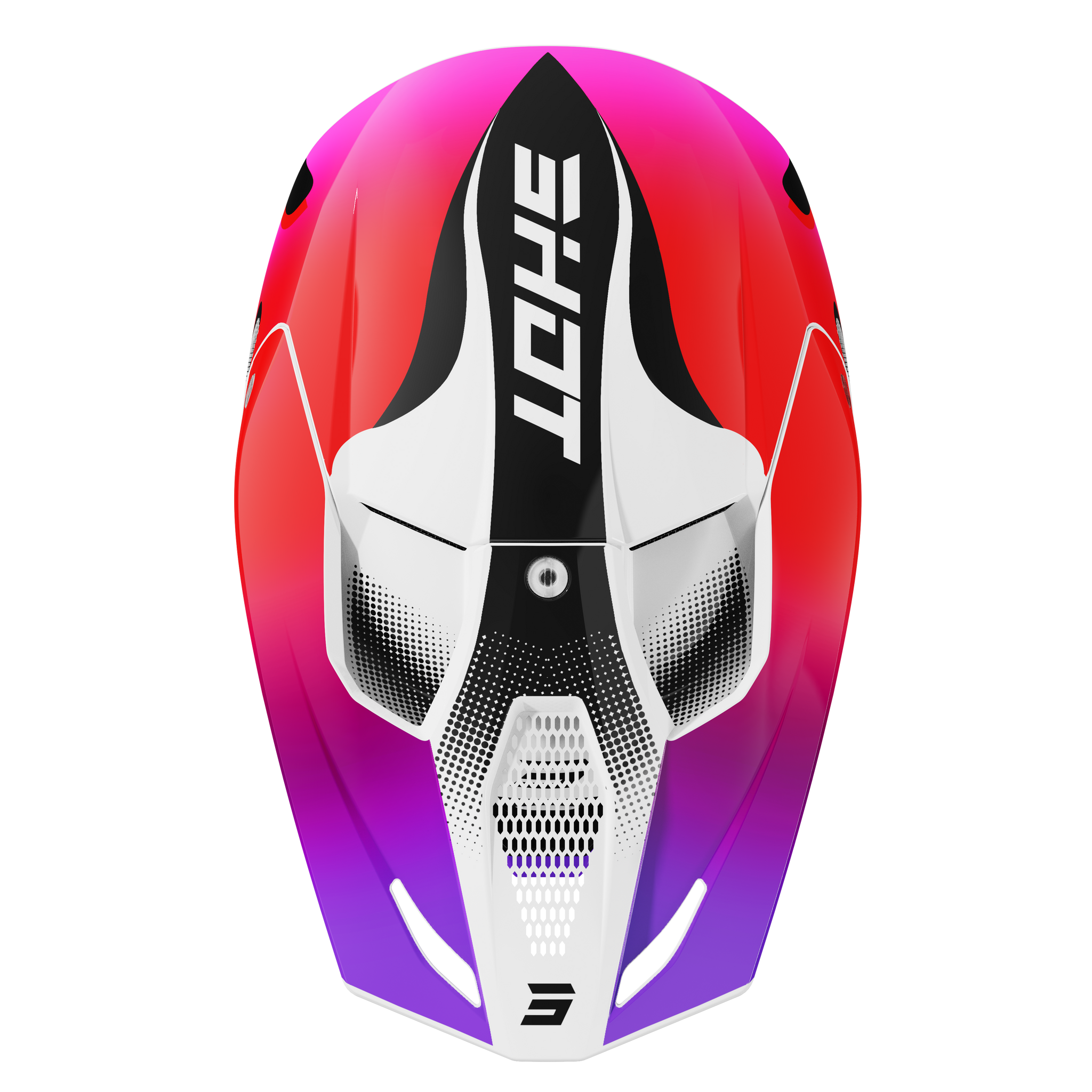 Casque SHOT Furious Zebra rose brillant 2027