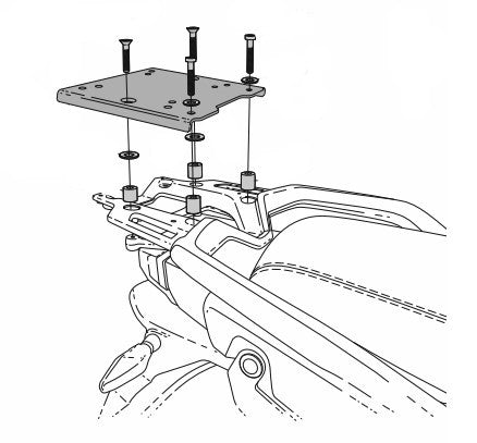 Fixation SHAD Top Master CFMoto MT/MT-X pour top-case
